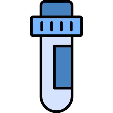 test tübü web simgesi basit tasarım
