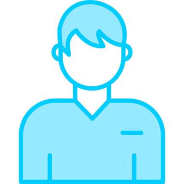 male User, simple icon for web page 