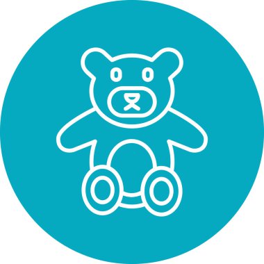 Oyuncak ayı kutsal kişilerin resmi, vektör çizim