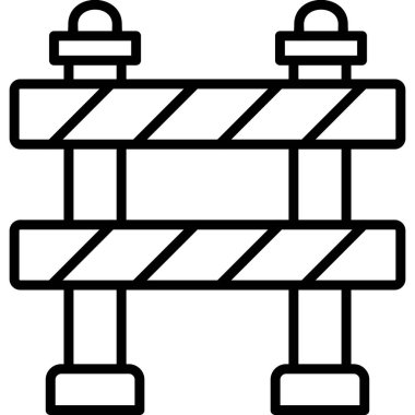Trafik Engelli Ağı simgesi basit illüstrasyon
