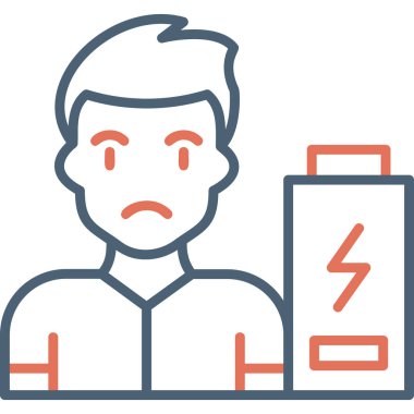 Enerji Ağı simgesi yok Basit illüstrasyon