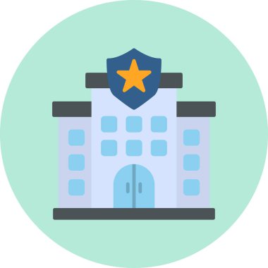 Police web icon. simple illustration