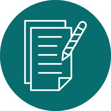 Belge simgesinin vektör illüstrasyonu