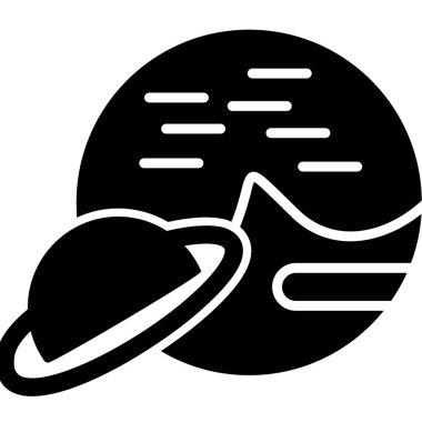 Ay. Web simgesi vektör illüstrasyonu