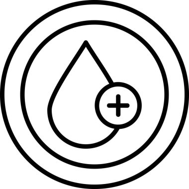 Kan damlası. Web simgesi