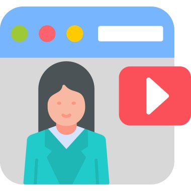 Gençlik Ağı simgesi basit illüstrasyon