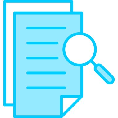 belge dosyası. Ağ simgesi. Kağıt Arama aracı