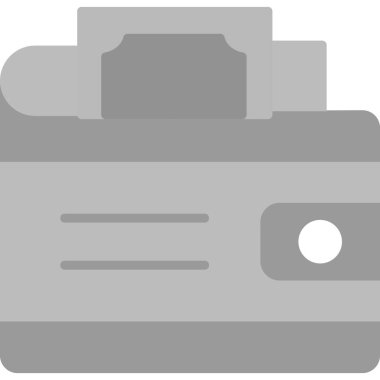 Yazıcı. Web simgesi basit illüstrasyon