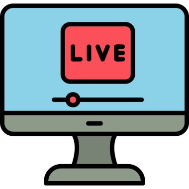 Canlı modern simge, vektör çizimi