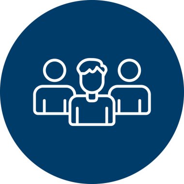 Abstract vector illustration of team work