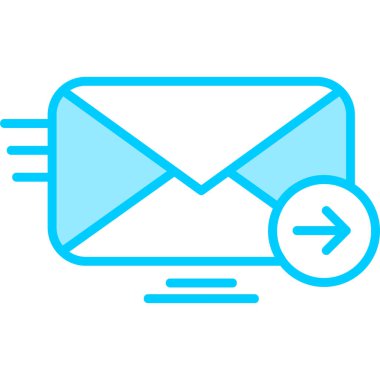 E-posta. Web simgesi basit illüstrasyon 