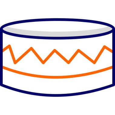 Kek. Web simgesi basit illüstrasyon