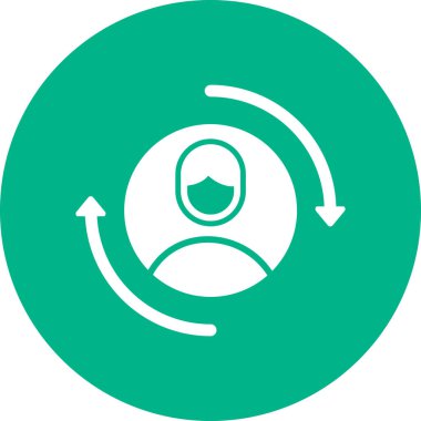 vector illustration of Returning Visitor icon