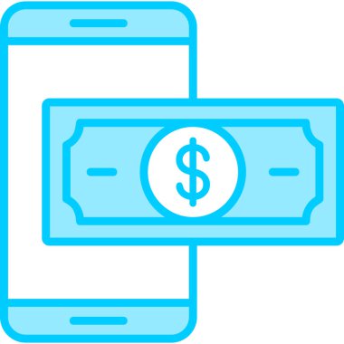 Çevrimiçi ödeme. Basit web illüstrasyonu