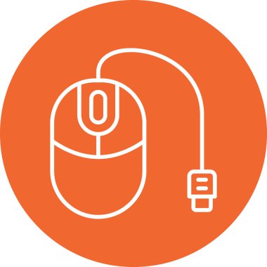Bilgisayar fare web simgesi, vektör çizim