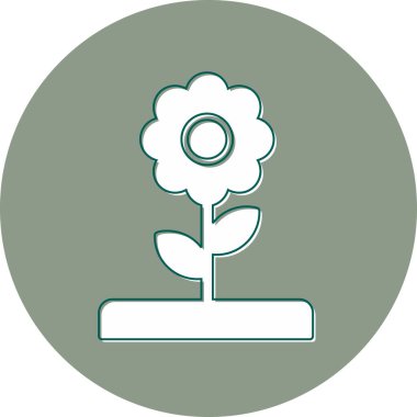 simple illustration of flower with petals 
