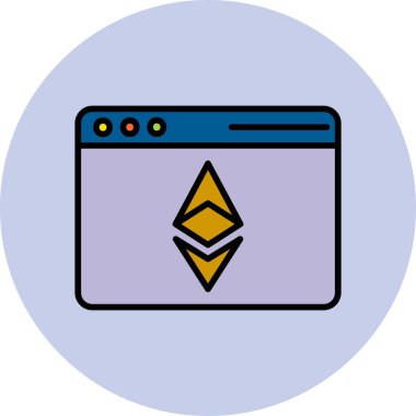 tarayıcı simgesi vektör illüstrasyonu