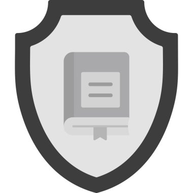 Koruma çizgisi simgesi, vektör illüstrasyonu