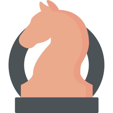 Satranç ikonu vektör illüstrasyonu