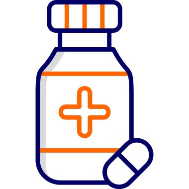 Sağlık hizmetleri web simgesi basit illüstrasyon