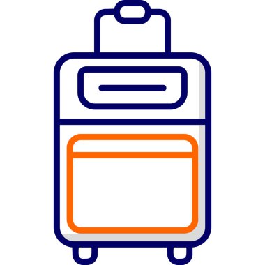 Çanta. Web simgesi vektör illüstrasyonu