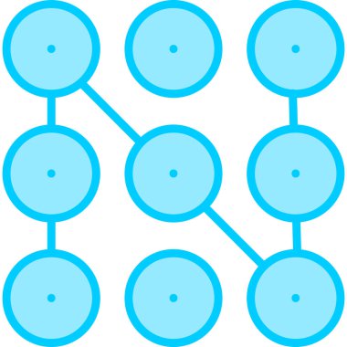 Desen ağ simgesi basit illüstrasyon