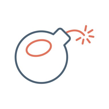 Bomba simgesi vektör illüstrasyonu