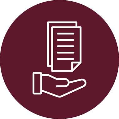 Kağıt simgesinin vektör illüstrasyonu 