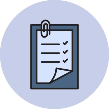 Belge simgesinin vektör illüstrasyonu