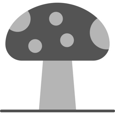 mantar simgesi vektör illüstrasyonu