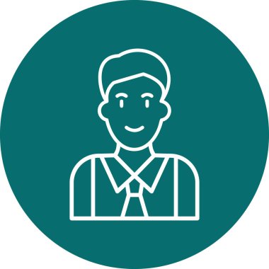 Manager, Businessman User logo, simple icon for web page 