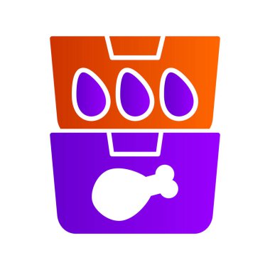 Food Containers web icon, vector illustration
