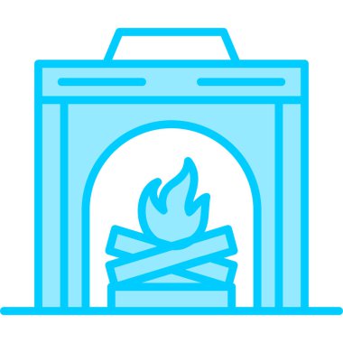 Yangın. Web simgesi basit illüstrasyon