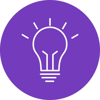 Fikir modern simgesi, vektör illüstrasyonu