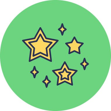 yıldız simgesi vektör illüstrasyonu