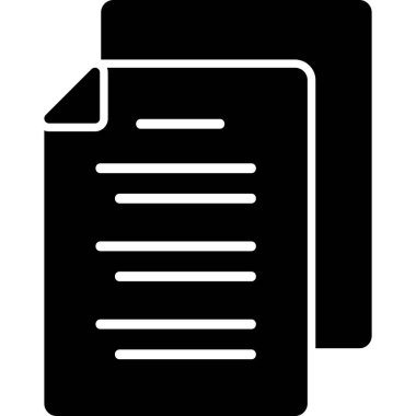 Belge simgesinin vektör illüstrasyonu