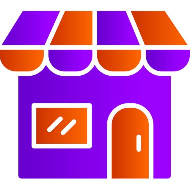 dükkan simgesi vektör illüstrasyonu