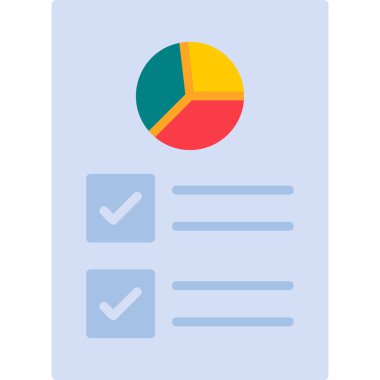 Kontrol listesi. Web simgesi basit illüstrasyon