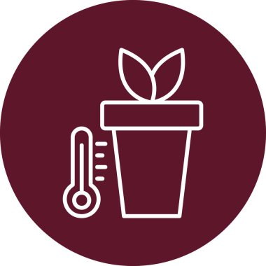 Sıcaklık web simgesi vektör illüstrasyonu