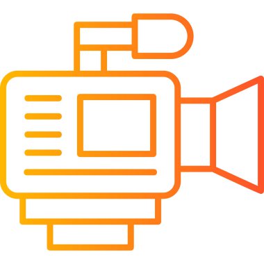 Video Kamera, grafik illüstrasyon simgesi