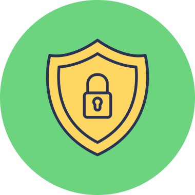 Güvenlik sisteminin vektör çizimi