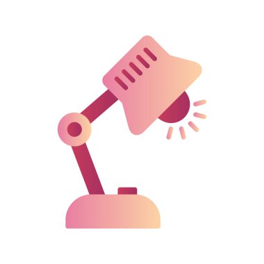 simple web icon, vector illustration of table lamp 