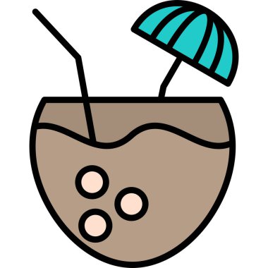 içecek simgesi, vektör illüstrasyonu 