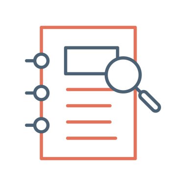 Not defteri web simgesi, vektör çizim