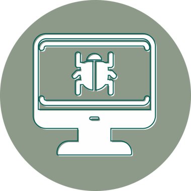 System Virus icon modern vector illustration