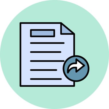 Dosyayı paylaş. Web simgesi basit illüstrasyon 