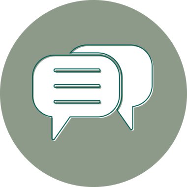 Sohbet simgesi vektör illüstrasyonu