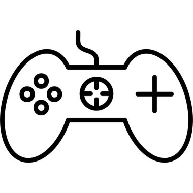 Oyun kumandası simgesi. vektör illüstrasyonu