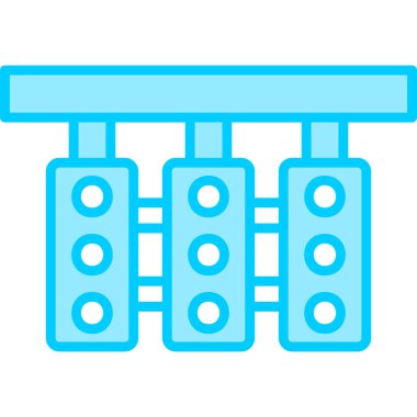 Trafik ışığı simgesi, vektör illüstrasyonu