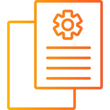 Belge. Web simgesi basit illüstrasyon